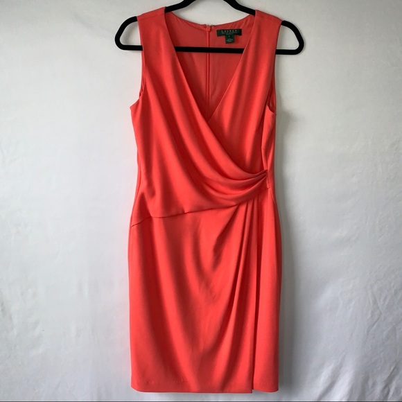Lauren Ralph Lauren Dresses & Skirts - Lauren Ralph Lauren Peach Business Work Dress Sz 8